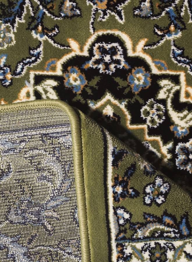 سجادتي سجادة صلاة الروضة  مبطنة بتصميم مستوحى من الروضة الشريفة باللون الأخضر  سماكة مرنة (مقاس 5mm) - Image 5